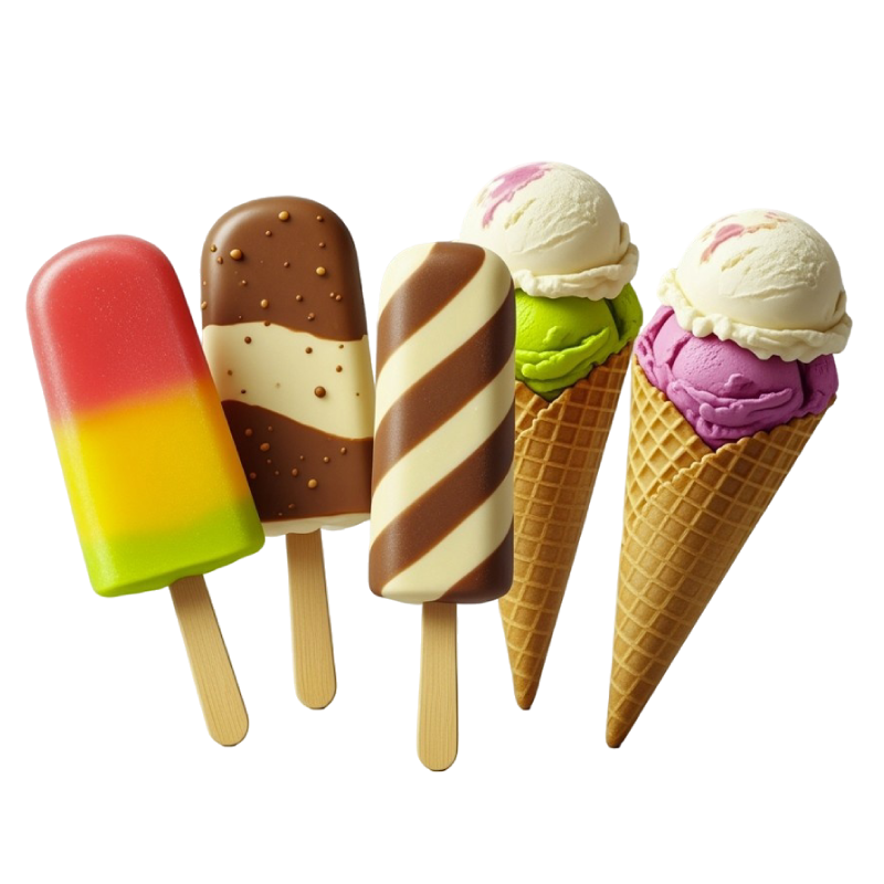 Ice Cream Sticks, Lollies & Cups